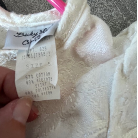 Toddler Girls Red Velvet Dress Party Holiday Damask Top Short Sleeve - Picture 7 of 9